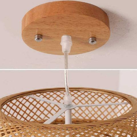 Hand-Woven Bamboo Pendant Light | Yedwo