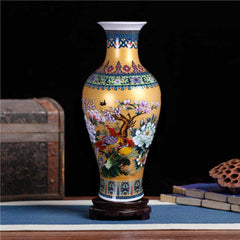 Jingdezhen Large Fishtail Ceramic Floor Vase | YEdwio Design