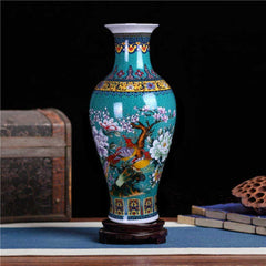 Jingdezhen Large Fishtail Ceramic Floor Vase | YEdwio Design