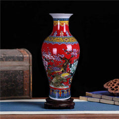 Jingdezhen Large Fishtail Ceramic Floor Vase | YEdwio Design