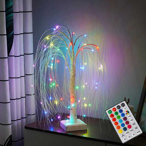 LED Colorful Willow Tree Night Light with Remote | Yedwo