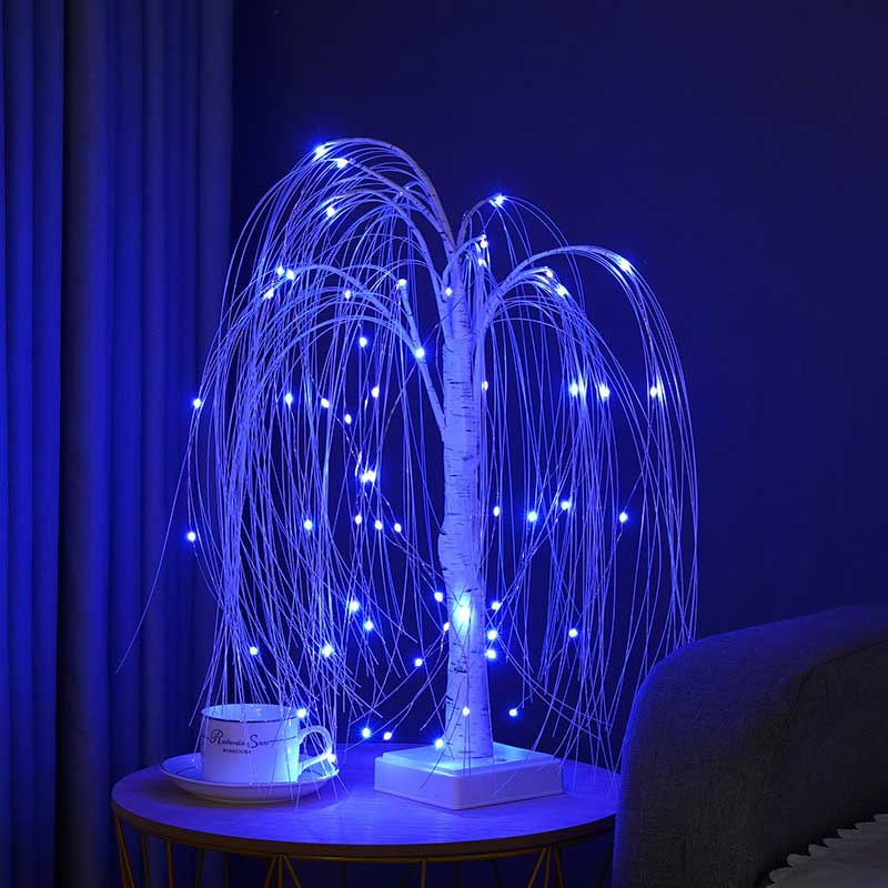 LED Colorful Willow Tree Night Light with Remote | Yedwo