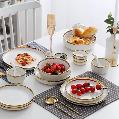 Legacy White Luxury Dinnerware Set | Yedwo Home