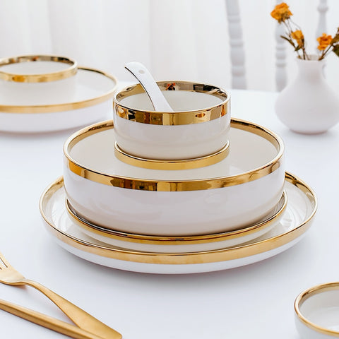 Legacy White Luxury Dinnerware Set | Yedwo Home
