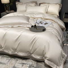 Leila Embroidered Edge Egyptian Cotton Duvet Cover Set | Yedwo Design