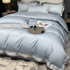 Leila Embroidered Edge Egyptian Cotton Duvet Cover Set | Yedwo Design