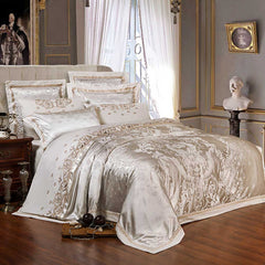 Luxury Silky Satin Jacquard Duvet Cover | Yedwo