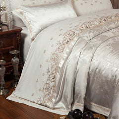 Luxury Silky Satin Jacquard Duvet Cover | Yedwo