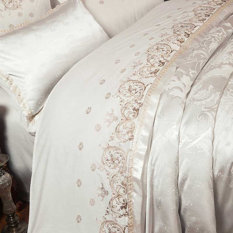 Luxury Silky Satin Jacquard Duvet Cover | Yedwo