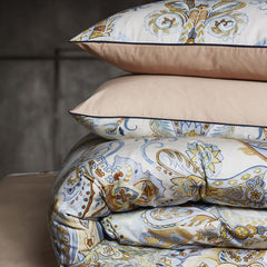 Luxury Egyptian Cotton Paisley Print Duvet Cover Set | Yedwo