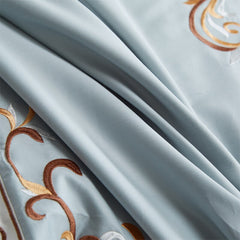 Luxury Egyptian Cotton Chic Crown Embroidery Duvet Cover Set | Yedwo