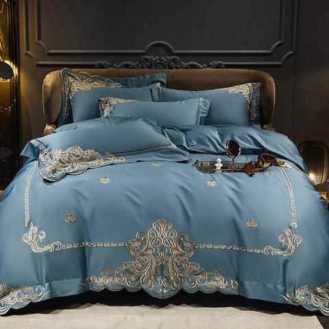 Luxury Natural Egyptian Cotton Embroidery Bedding Set | Yedwo