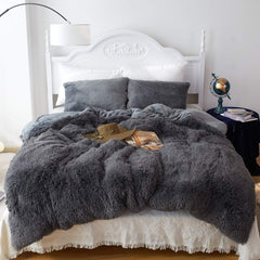 Luxury Shaggy Fluffy Duvet Cover Set | Yedwo