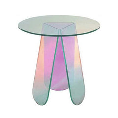 Modern Accent Table Iridescent Acrylic End Table | Yedwo
