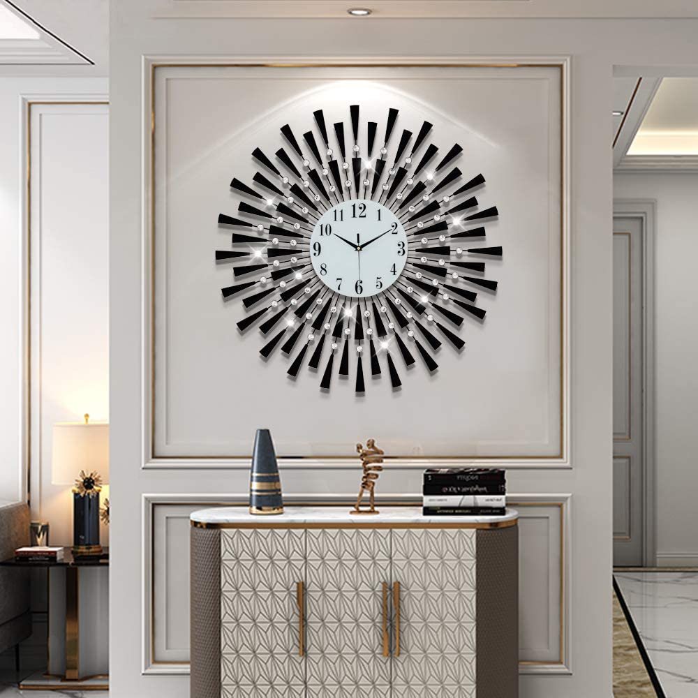 Modern Gold Crystal Wall Clock | Yedwo Design – YEDWO