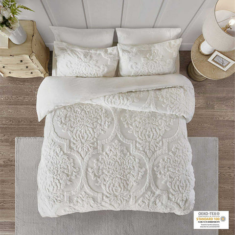 Modern Luxe Tufted Chenille Cotton Duvet | Yedwo