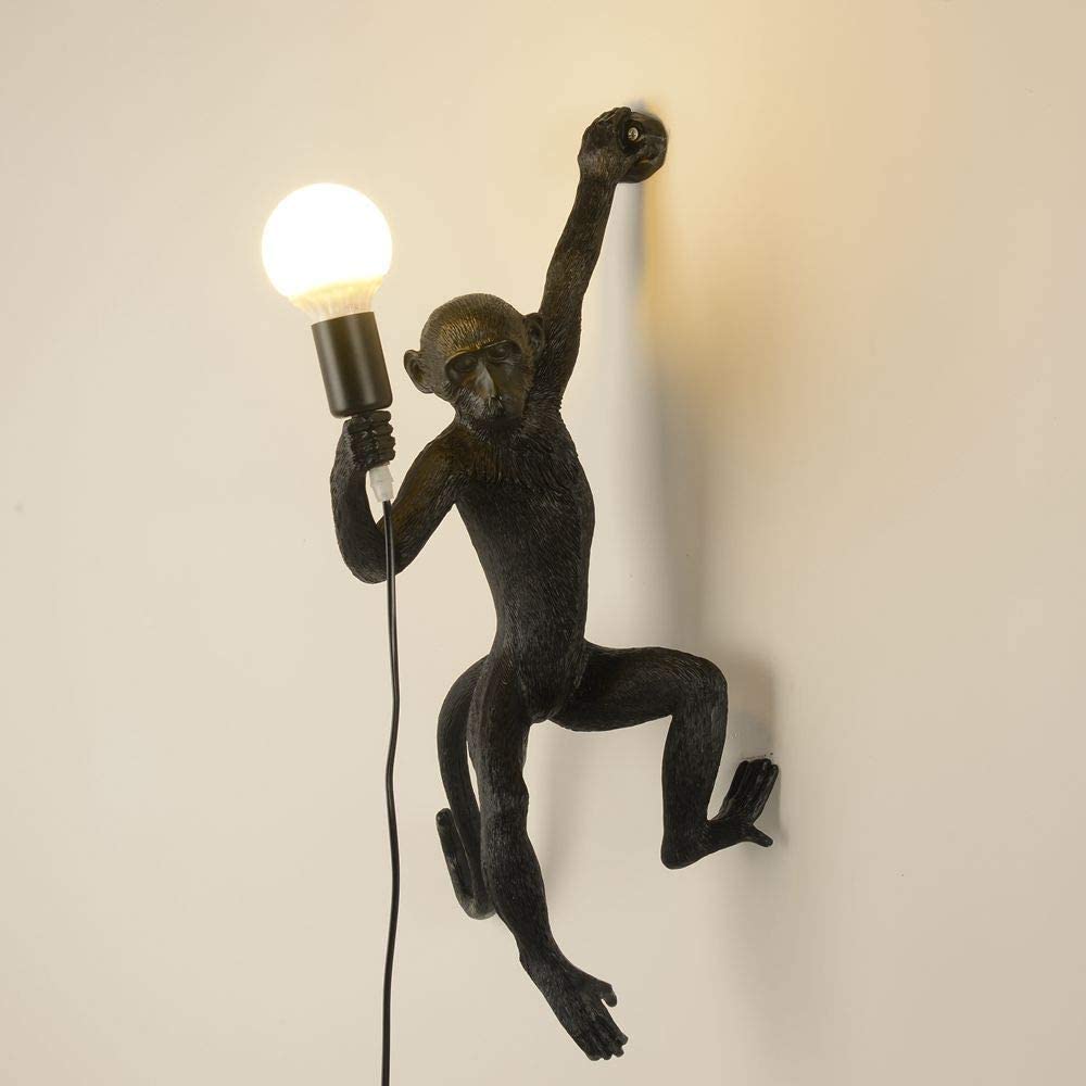 Modern Monkey Lighting | Monkey Wall Light | Yedwo Hanging Monkey Lamp ...