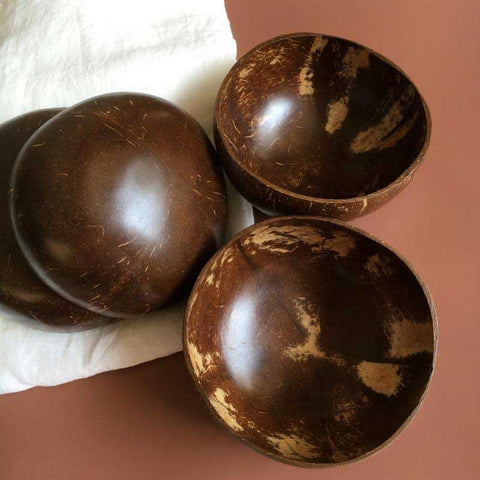 Natural Coconut Shell Bowls Set | Yedwo