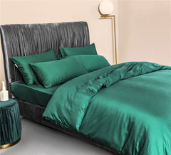 Nordic Dark Green Egyptian Cotton Duvet Cover | Yedwo