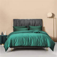 Nordic Dark Green Egyptian Cotton Duvet Cover | Yedwo