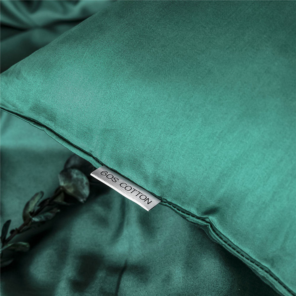 Nordic Dark Green Egyptian Cotton Duvet Cover | Yedwo