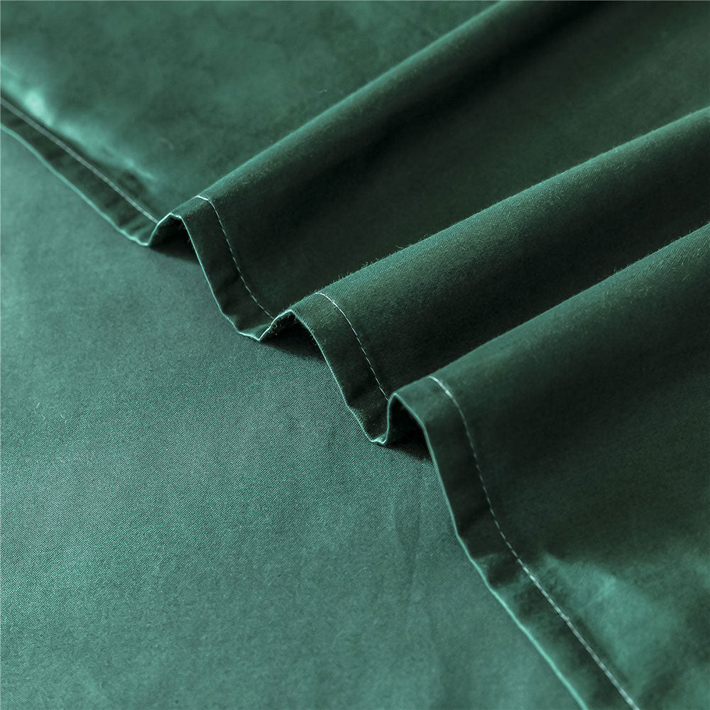 Nordic Dark Green Egyptian Cotton Duvet Cover | Yedwo
