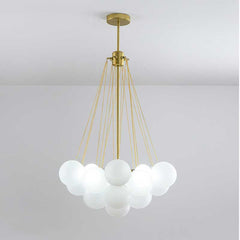 Nordic Frosted Glass Ball Chandelier | Yedwo