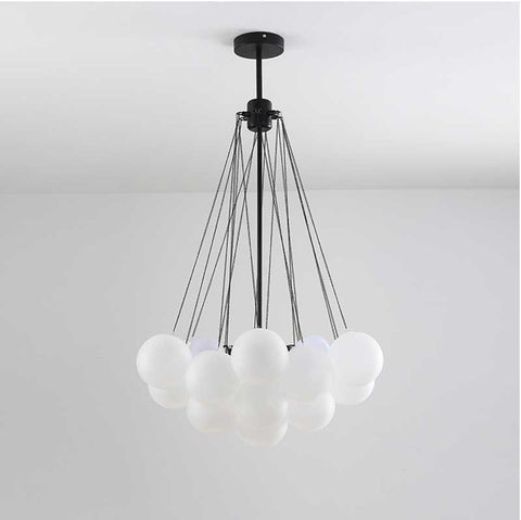 Nordic Frosted Glass Ball Chandelier | Yedwo