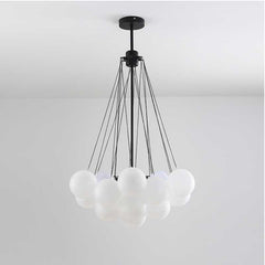 Nordic Frosted Glass Ball Chandelier | Yedwo