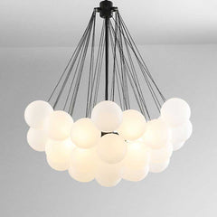 Nordic Frosted Glass Ball Chandelier | Yedwo