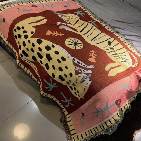 Original Tiger & Panther Tapestry | Yedwo Design