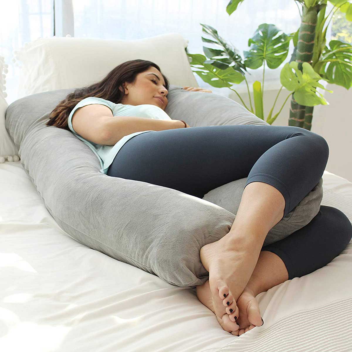 Pregnancy Pillow, U-Shape Full Body Pillow | Yedwo