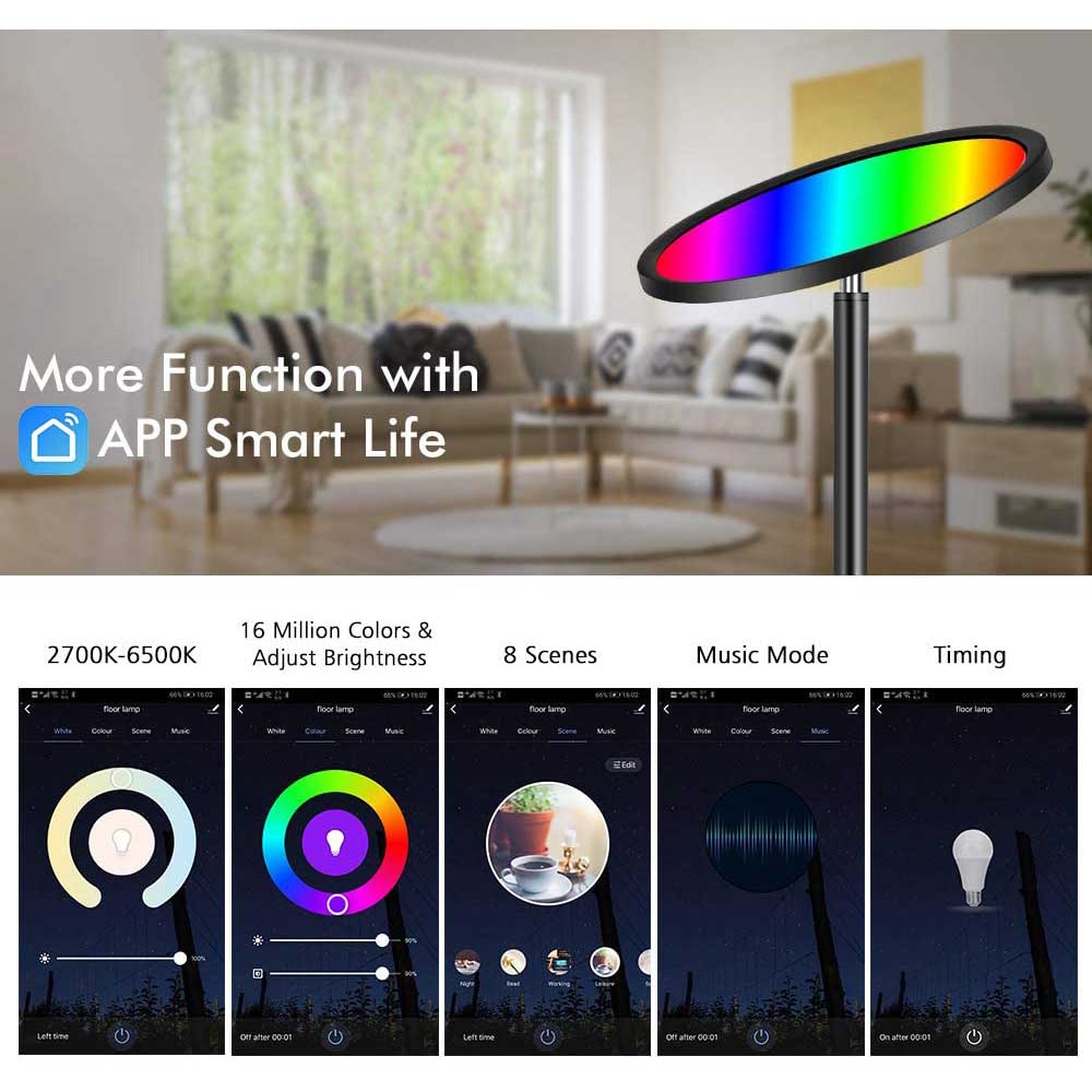 RGBW Smart WiFi LED Floor Lamp | Yedwo Design