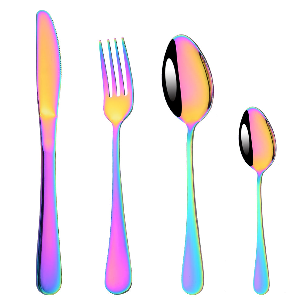 Rainbow Color Cutlery Set | Yedwo