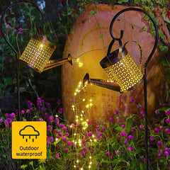 Retro Solar Watering Can with Decor Lights | Yedwo