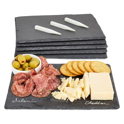 Natural Black Slate Charcuterie Boards with Chalk | Yedwo