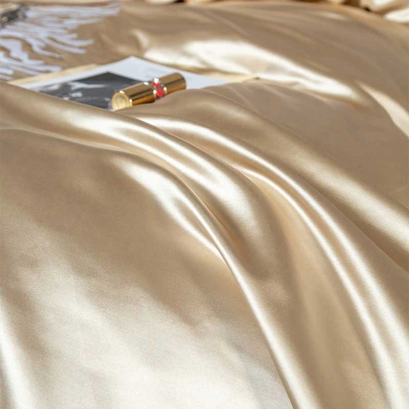 Skyler Opulent Embroidered Satin Duvet Cover Set | Yedwo