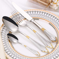 Sliver Luxury Plated Cutlery Set | Yedwo Home Design