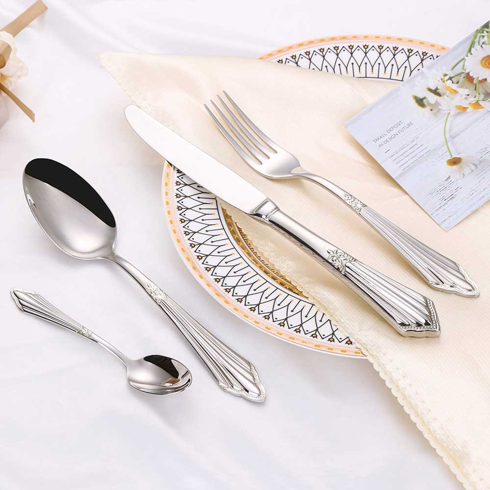 Sliver Luxury Plated Cutlery Set | Yedwo Home Design