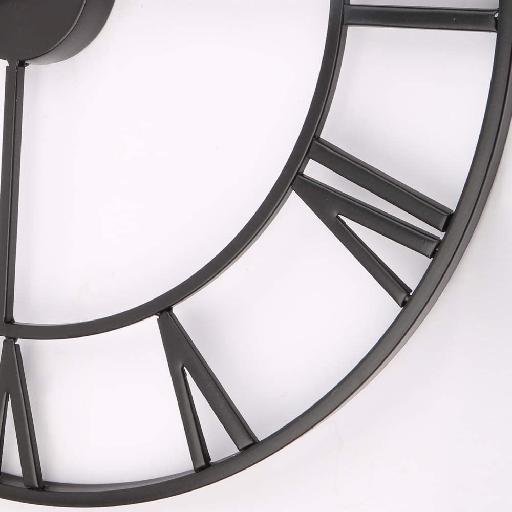 Roman Numeral Large Metal Wall Clocks | Yedwo Design