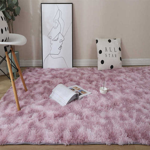 Tie Dyeing Plush Soft Anti-slip Floor Mats | Yedwo Home