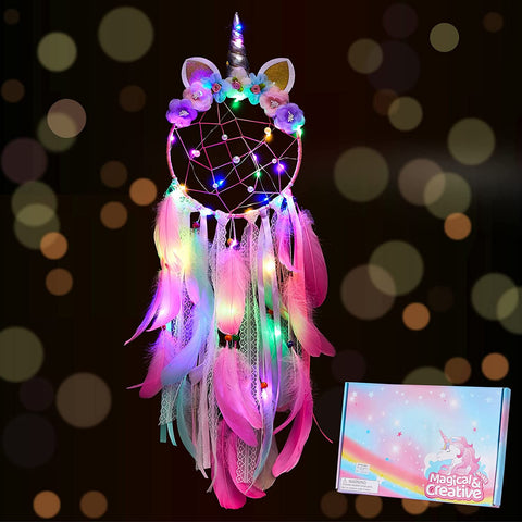 Unicorn Dream Catcher with Lights | Yedwo Design