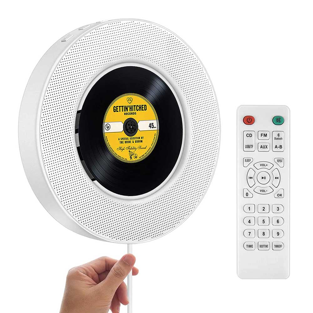 Wall Mountable CD Music Player with IR Remote Control | Yedwo Design